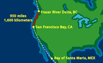 San Francisco to Fraser River Delta